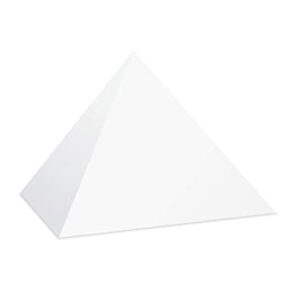 plastic pyramid white